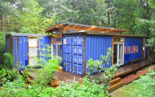A Modern Home Made from Two Reclaimed Shipping Containers