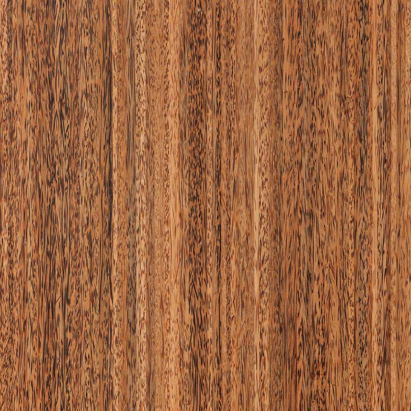 Coco linear palm veneer shows a range of colors and textures