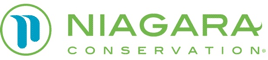 niagara conservation logo -- water saving products on elemental green
