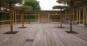 kebony exterior decking, Kebony Sustainable Hardwood Treatments on elemental green
