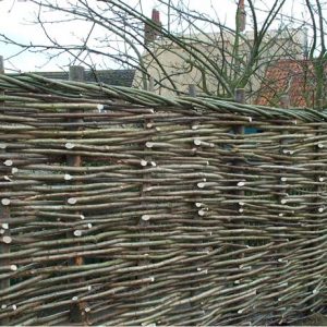 Natural Fencing woven hurdle fence, 8 Amazing Eco-Friendly Fencing Options on elemental green