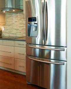 Shiny new refrigerator deposit photos -- 8 energy-saving home renovations that increase the value of your home elemental green