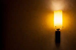 Glowing wall lamp light pixabay - home energy myths elemental green