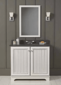 Photo of Mid Continent Cabinetry White vanity Unit - sustainable bathroom vanities elemental green