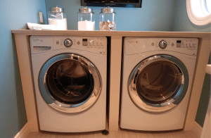 Modern laundry appliances with jars Pixabay - energy efficient laundry appliances elemental green