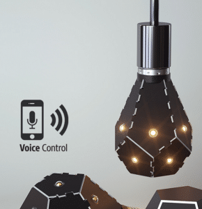 Nanoleaf Ivy voice control illustration - Ultra-efficient LED lighting elemental green