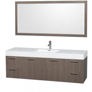 Photo of Wyndham Modern Vanity Unit With Mirror - sustainable bathroom vanities elemental green