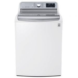 Photo of LG ELECTRONICS 5.7 CU. FT. HIGH-EFFICIENCY TOP LOAD WASHER WITH STEAM -- enenrgy and water efficient laundry appliances on elemental green