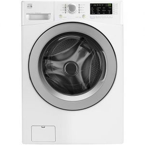 Photo of KENMORE 41162 4.3 CU. FT. FRONT-LOAD WASHER -- energy and water efficient laundry appliances on elemental green