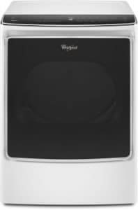 Photo of WHIRLPOOL WGD9500EW ENERGY STAR GAS-POWERED DRYER -- energy and water efficient laundry appliances on elemental green