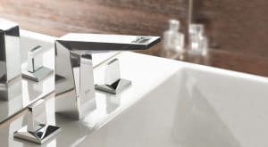 allure brilliant three hole basin, top 10 bathroom trends given a green makeover on elemental green