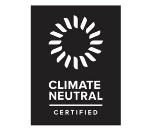Logo reading 'Climate Neutral Certified" - graphic
