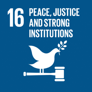 UN SDG 16 Peace, Justice, Strong Institutions