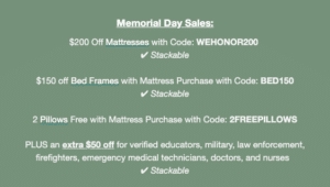 Avocado Mattress Sales Codes