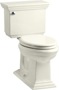 Kohler Memoirs Stately Comfort Height Two-Piece Low-Flow Toilet in Biscuit Color