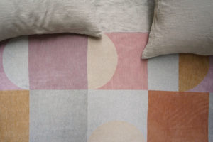 Viesso Area India Mix Blanket Cotton Blanket in Grey, Sand, Lilac, Rose, Spice and Burnt Orange