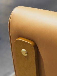 up-close detail of the back of a chair