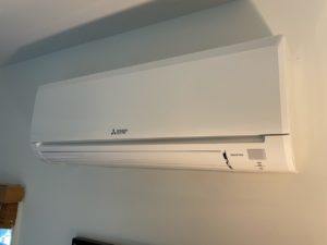 Electric heat pump heat and air conditioning unit