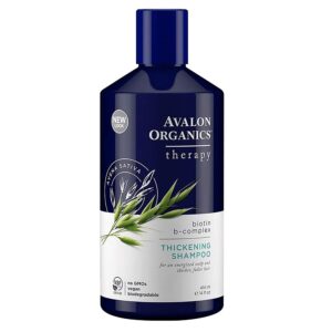 Bottle of Avalon Organics Therapy Thickening Shampoo, Biotin B-Complex - photo