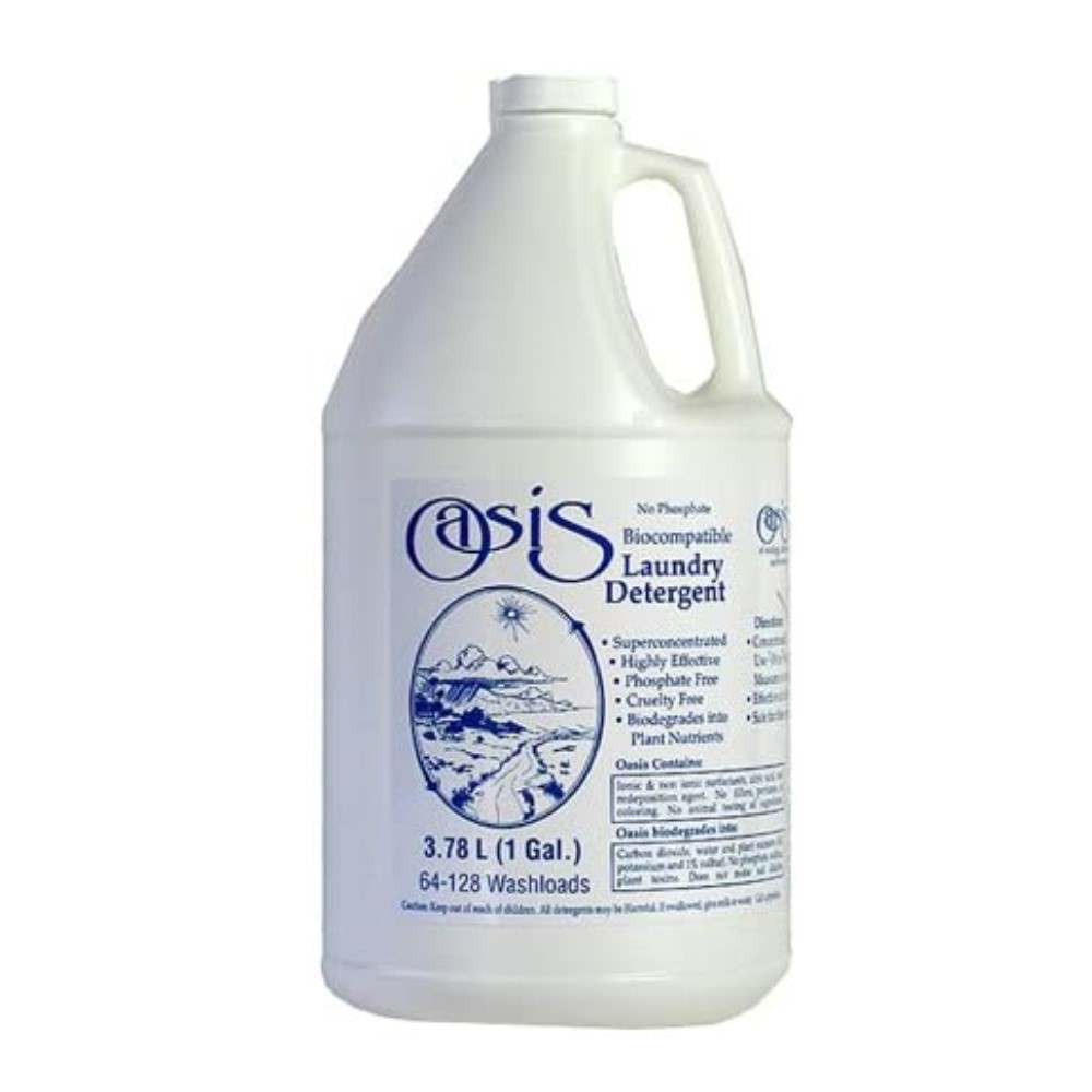 Bottle of Oasis Biocompatible Laundry Detergent - photo