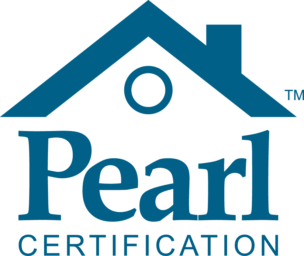 Trademarked logo for Pearl Certification - high-performing homes